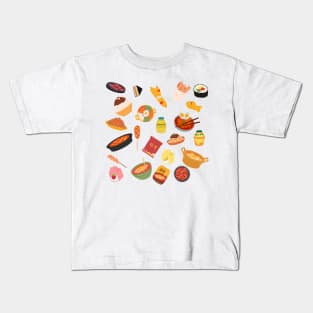 Korean foods Kids T-Shirt